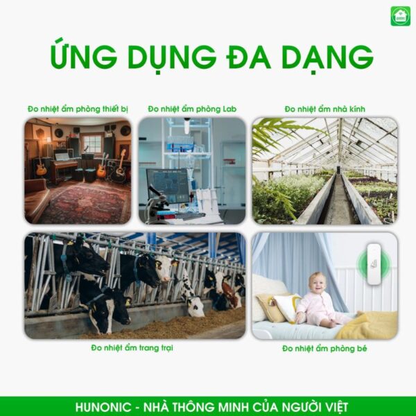 Cảm Biến Nhiệt Ẩm Hunonic&nbsp;Bluetooth Mesh